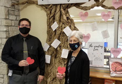 Library Director Eric Head and his mother, retired librarian Wylene Head.