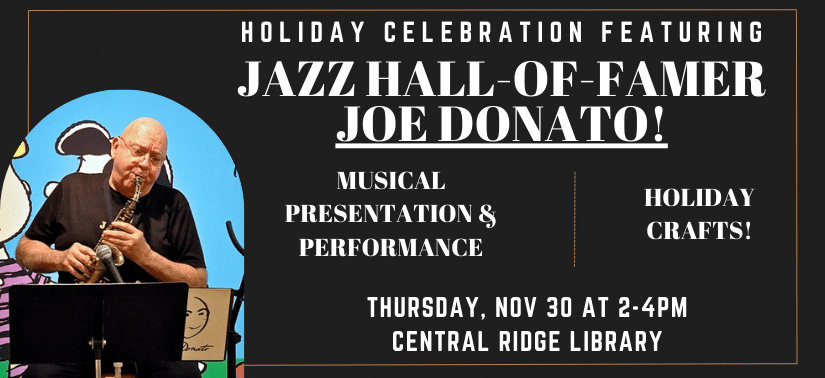 Holiday Celebration Featuring Jazz Hall-of-Famer: Joe Donato!