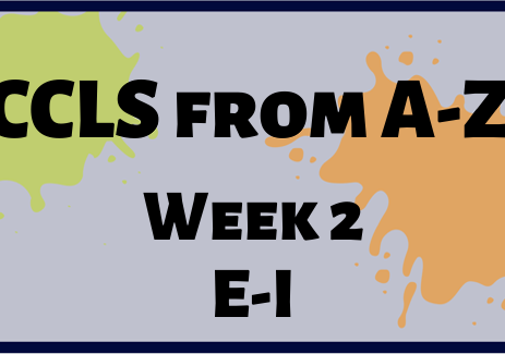 CCLS From A-Z Week 2 Letters E-I