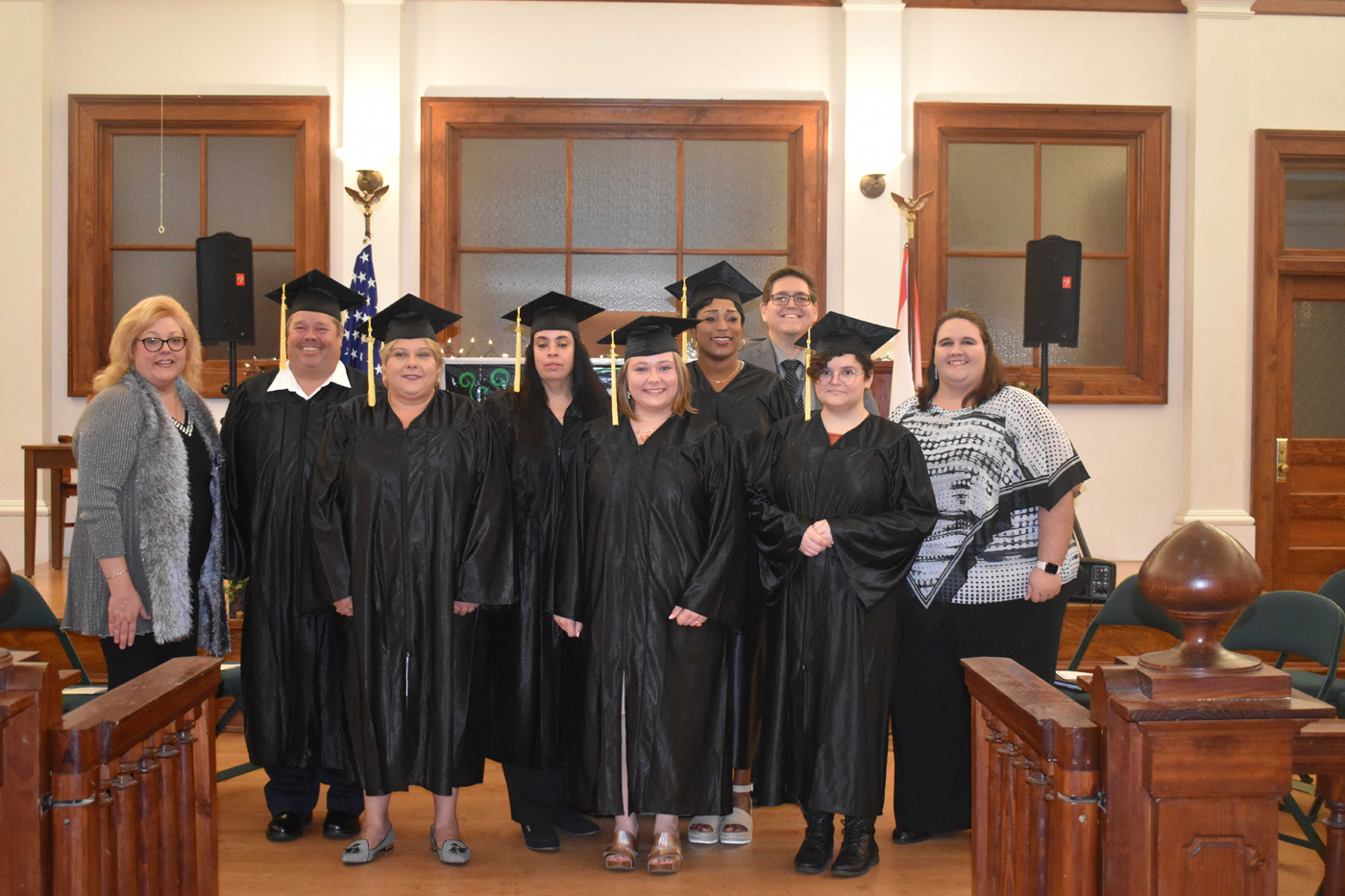 Group of graduates and Library staff of the COHS Literacy Program