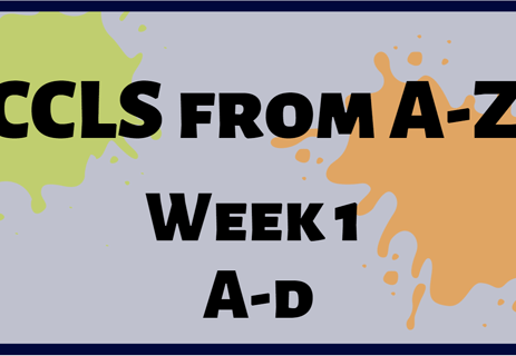 CCLS From A-Z Week 1 Letters A-D