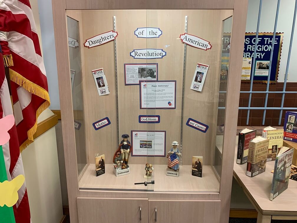 Daughters of the American Revolution Display left side