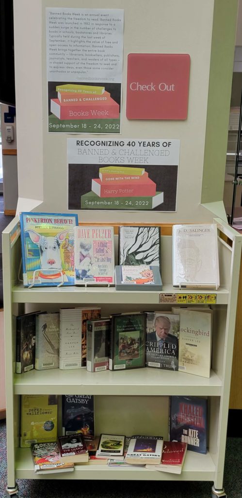 Banned Books Display at the Coastal Region Library Banned Books Display at the Coastal Region Library