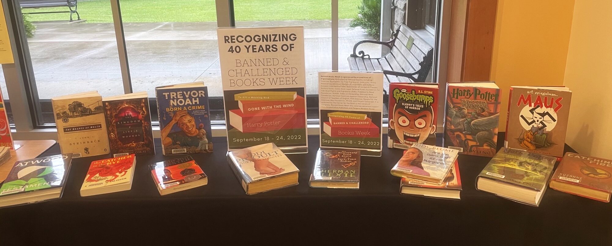 Banned Books Display at the Floral City Library Banned Books Display at the Floral City Library