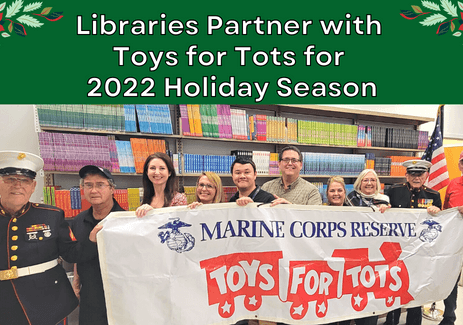 Libraries Partner with Toys for Tots for 2022 Holiday Season