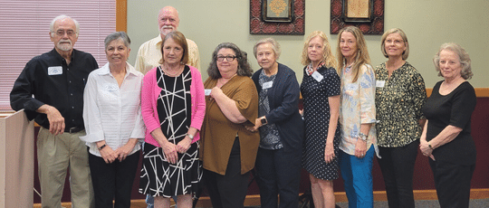 Pictured: (from L to R) – Vice President Phil Cote, President Jose’ Weber, Michael Wilson, Treasurer Carole Carson, Secretary Doreen Lavista, Barbara Carson, Terri Morriston, Anne Miller, Lorraine Benefield, and Janice Griffin. Not pictured: Abby Quigley and Madeline Markowitz.