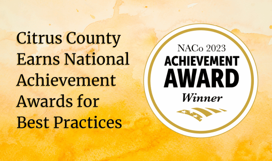Citrus County Earns National Achievement Awards for Best Practices