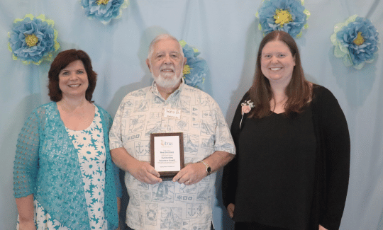 Homosassa Library Outstanding Volunteer award winner Wes Brockway