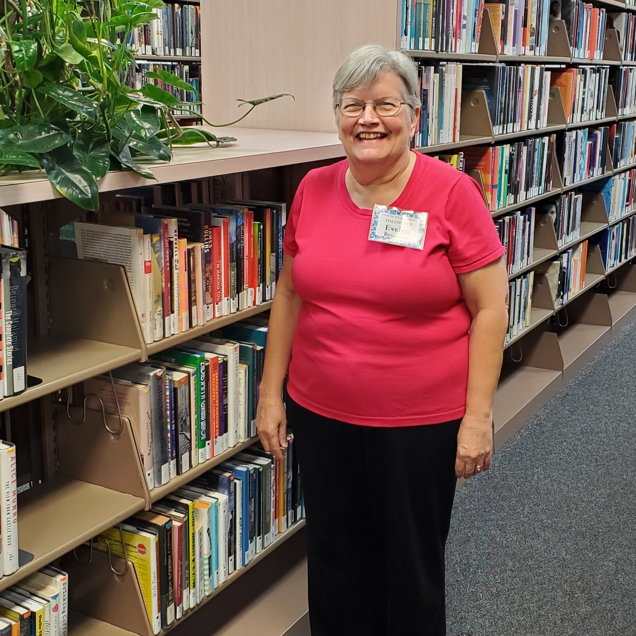 Coastal Region Library Volunteer Evelyn