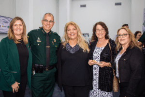 (L to R): Angel Vincent; Sheriff David Vincent; Anne Briercheck; Retired Supervisor of Elections, Susan Gill; Michelle Alford
